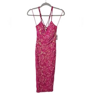 Windsor Pink Ruched Slip Dress